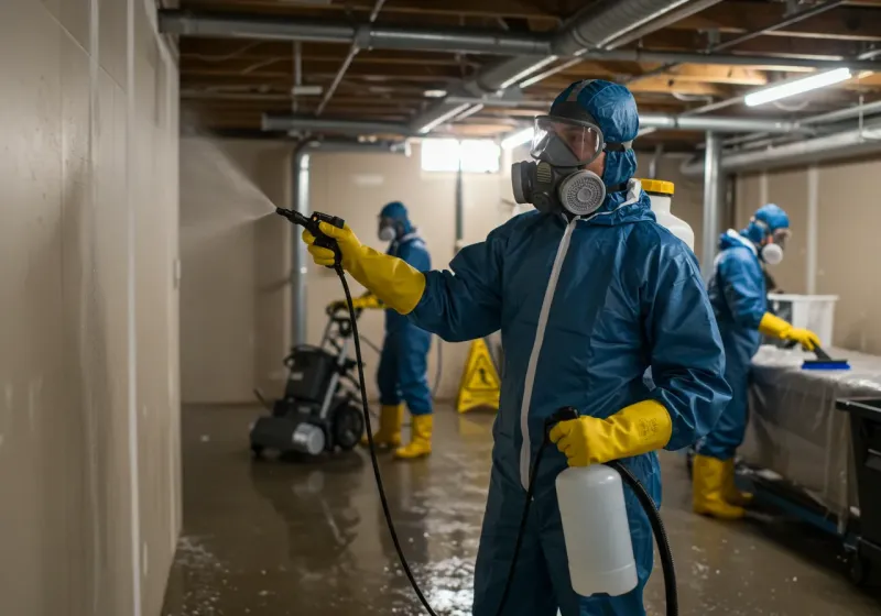 Basement Sanitization and Antimicrobial Treatment process in King City, MO